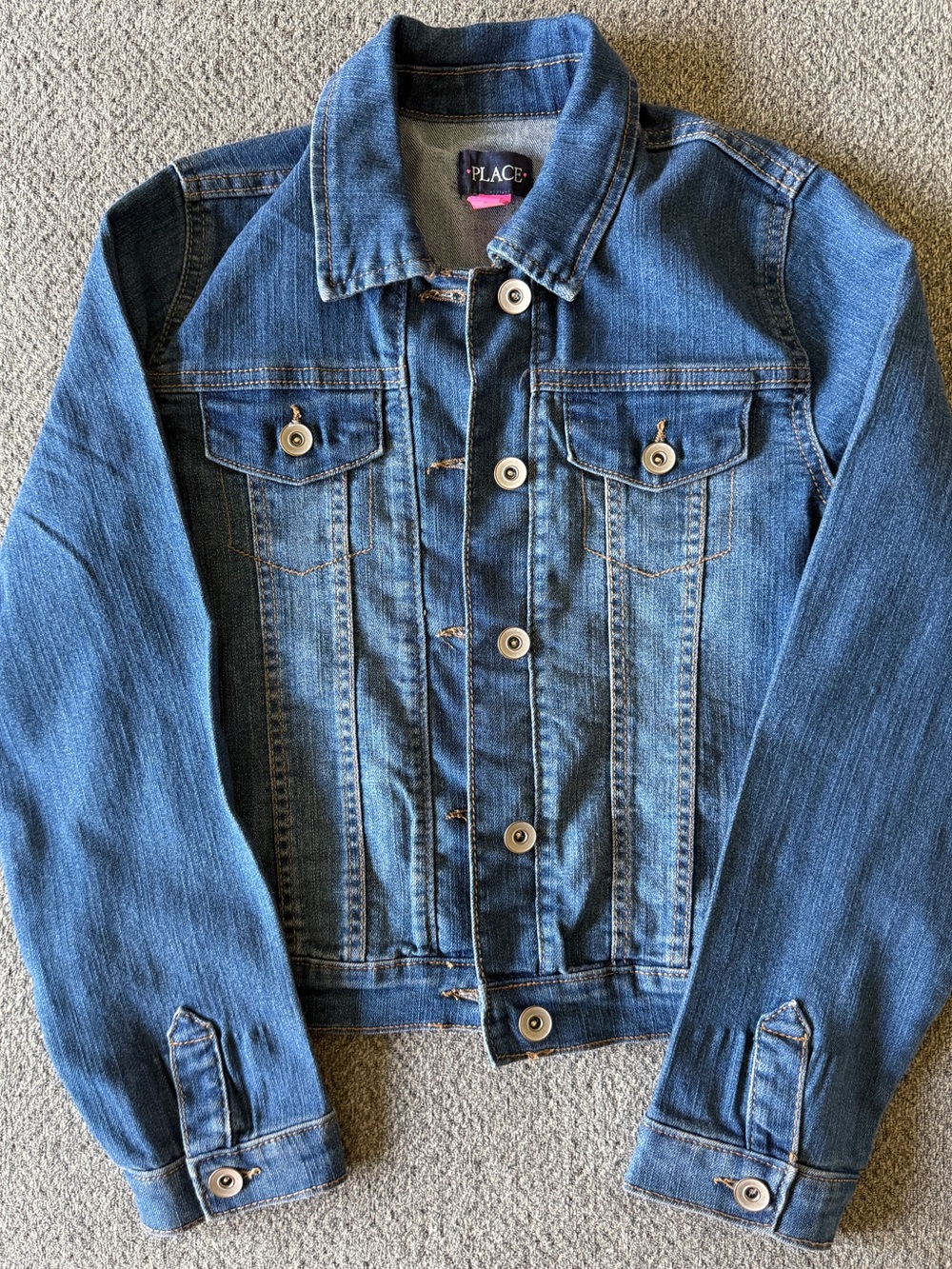 Place Denim Jacket in Medium Blue